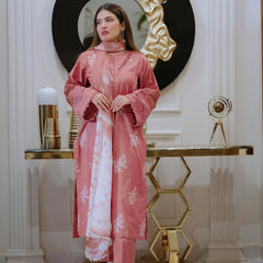 Pink Aura – 2-Piece Cotton Suit (Pink)