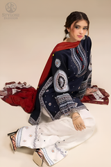 ELLA EMB blue - 3 PC